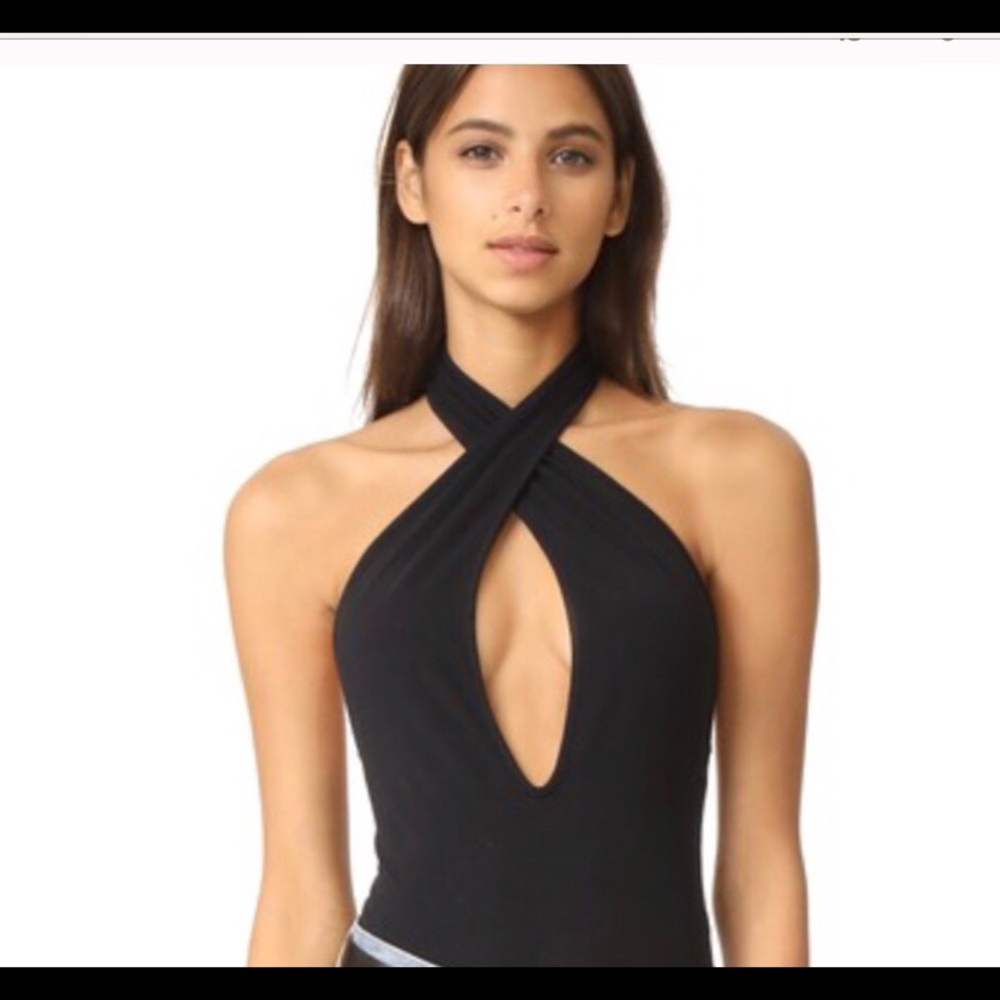 Free people under the sun body suit large black